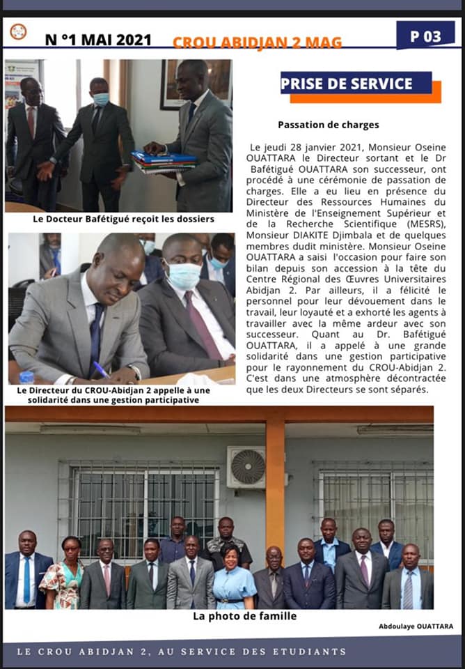 E-Magazine du CROU Abidjan 2